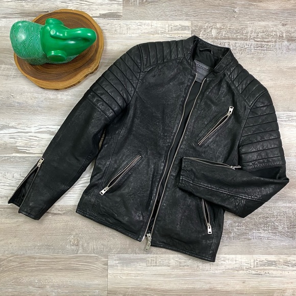 All Saints Other - ALLSAINTS “Marsden” Black Leather Biker Jacket